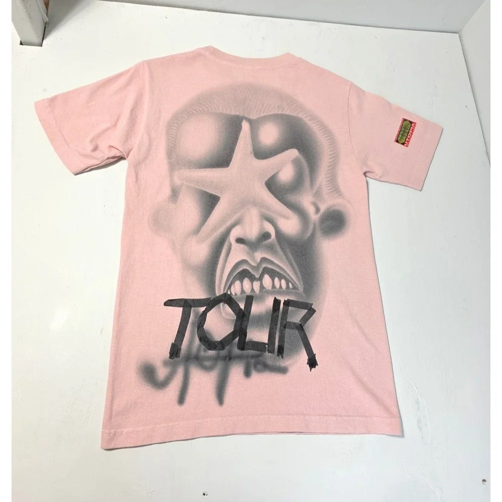 Travis Scott Utopia Circus Maximus Tour T Shirt Size Small Pink‎ 2023 Concert